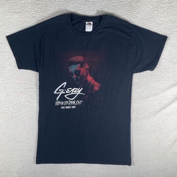 G Eazy Tour Shirt 2016 Mens Medium Black Graphic Tee A$AP Ferg Short Sleeve - Picture 1 of 11